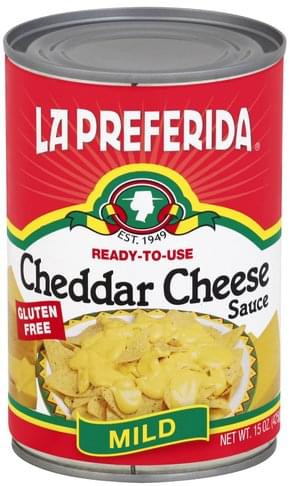 La Preferida Mild Cheddar Cheese Sauce 15 Oz Nutrition Information Innit