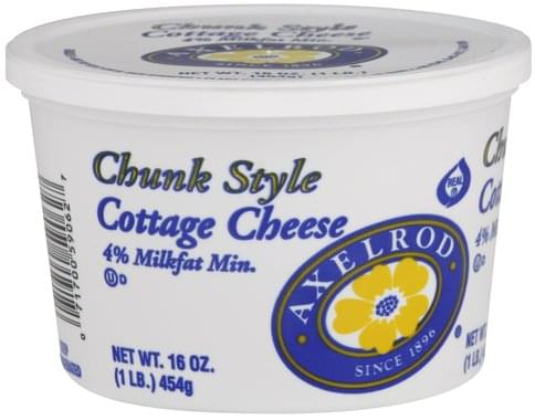 Axelrod Chunk Style 4 Milkfat Min Cottage Cheese 16 Oz