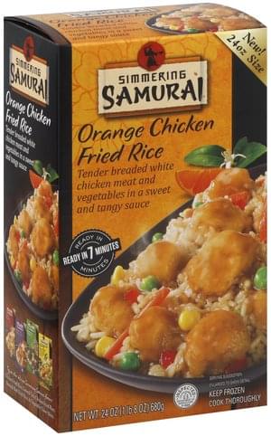 Simmering Samurai Orange Chicken Fried Rice 24 Oz Nutrition Information Innit