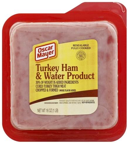 Oscar Mayer Turkey Ham & Water Product - 16 oz, Nutrition Information ...