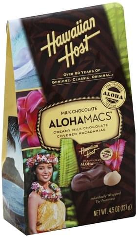 Hawaiian Host Macadamias - 4.5 oz, Nutrition Information | Innit