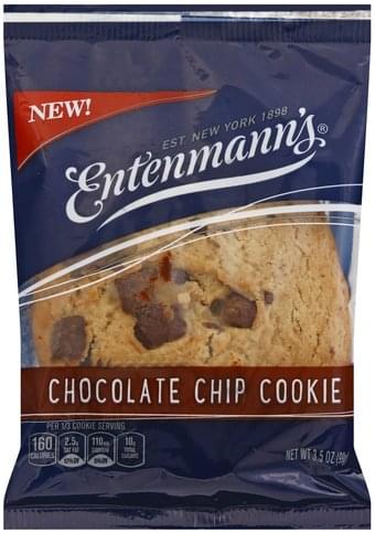 ENTENMANNS Chocolate Chip Cookie - 3.5 oz, Nutrition Information | Innit