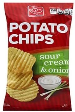 Harris Teeter Sour Cream & Onion Flavored Potato Chips - 8 oz ...