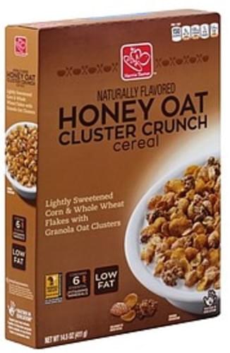 Harris Teeter Honey Oat Cluster Crunch Cereal 14 5 Oz Nutrition Information Innit