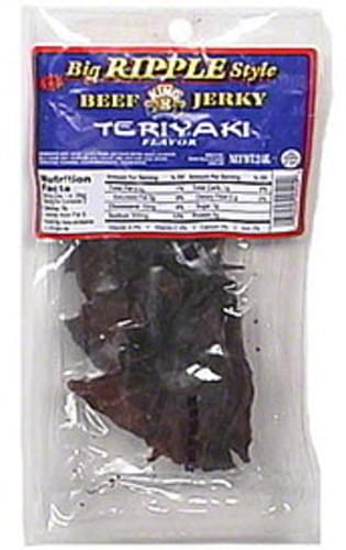 King B Beef Jerky, Big Ripple Style, Teriyaki Flavor - 2 Oz, Nutrition ...