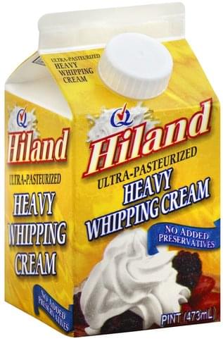 Hiland Heavy Whipping Cream - 1 Pt, Nutrition Information | Innit