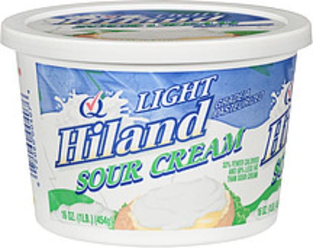 Hiland Light Sour Cream - 16 oz, Nutrition Information | Innit