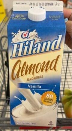 Hiland Vanilla Almondmilk - 240 ml, Nutrition Information | Innit