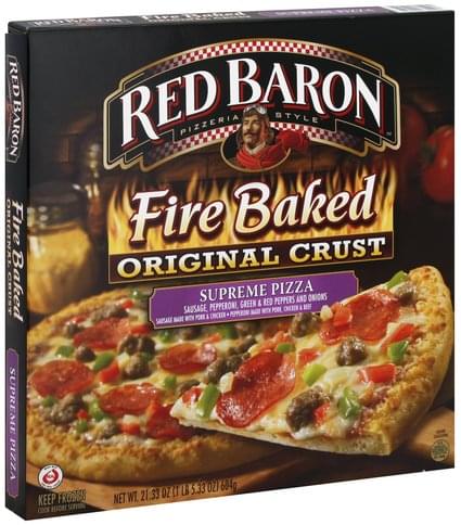 Red Baron Original Crust, Supreme Pizza - 21.33 oz, Nutrition ...