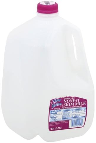 Three Sisters Skim, Nonfat Milk - 1 gl, Nutrition Information | Innit