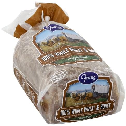 Franz 100% Whole Wheat & Honey Bread - 24 Oz, Nutrition Information | Innit