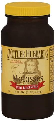 Mother Hubbards Pure Blackstrap Molasses - 16 oz, Nutrition