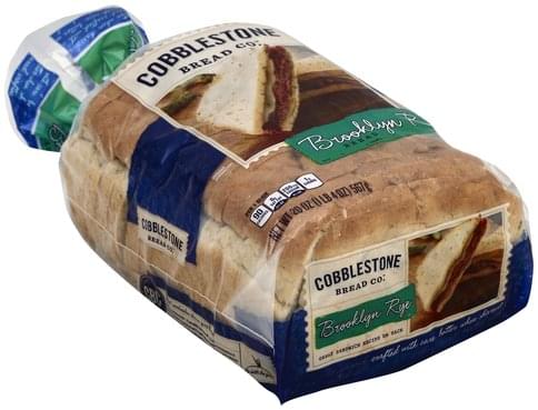 Cobblestone Bread Brooklyn Rye Bread - 20 oz, Nutrition Information | Innit