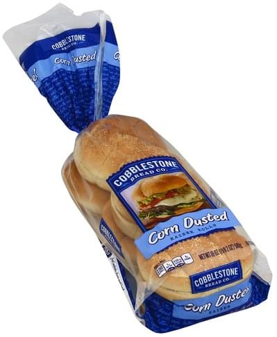 Cobblestone Bread Corn Dusted Kaiser Rolls - 6 ea, Nutrition ...