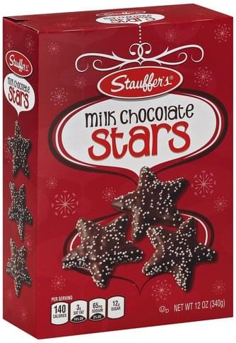 milk chocolate star cookies