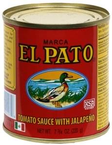 El Pato With Jalapeno Tomato Sauce - 7.75 Oz, Nutrition Information 