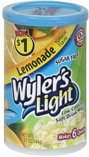 Wylers Lemonade Low Calorie Soft Drink Mix 3 Ea Nutrition Information Innit