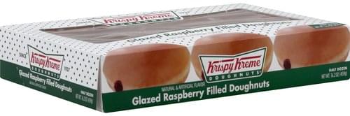 Krispy Kreme Glazed Raspberry Filled Doughnuts 6 Ea Nutrition Information Innit