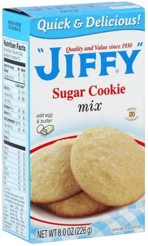 Jiffy Sugar Cookie Mix - 8 oz, Nutrition Information | Innit