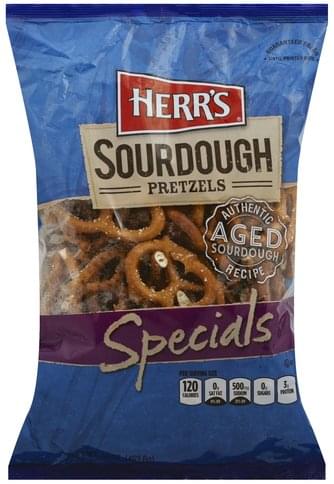 Herrs Sourdough, Specials Pretzels - 16 oz, Nutrition Information | Innit