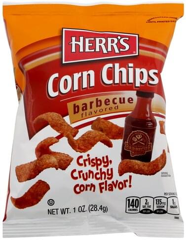 Herrs Barbecue Flavored Corn Chips - 1 oz, Nutrition Information | Innit