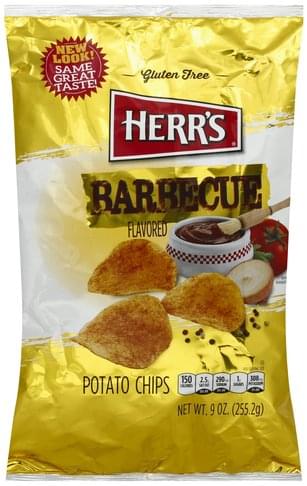 Herrs Barbecue Flavored Potato Chips - 9 oz, Nutrition Information | Innit