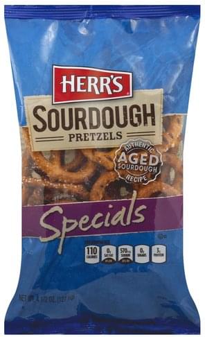 Herrs Sourdough, Specials Pretzels - 4.5 oz, Nutrition Information | Innit