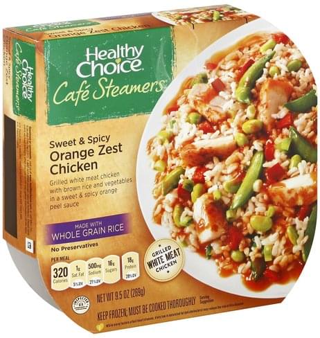 Healthy Choice Sweet Spicy Orange Zest Chicken 9 5 Oz Nutrition Information Innit