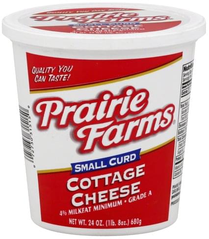 Prairie Farms Small Curd Cottage Cheese - 24 Oz, Nutrition Information ...