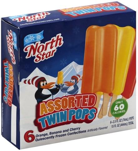 Hiland Assorted Twin Pops - 6 ea, Nutrition Information | Innit