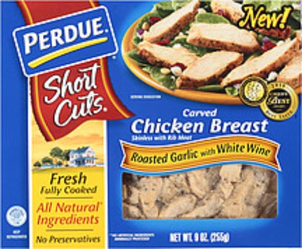 Perdue Short Cuts Roasted Garlic With White Wine Carved Chicken Breast 9 Oz Nutrition 
