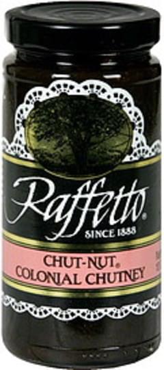 raffetto chutney chut nut colonial innit oz