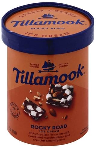 Tillamook Rocky Road Ice Cream - 1.75 QT, Nutrition Information | Innit