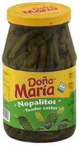 Dona Maria Tender, Nopalitos Cactus - 15 oz, Nutrition Information | Innit