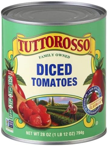 Tuttorosso Diced Tomatoes - 28 oz, Nutrition Information | Innit