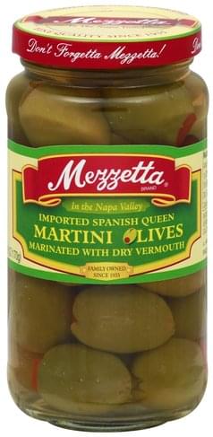 Mezzetta Imported Spanish Queen Martini Olives - 6 oz, Nutrition ...