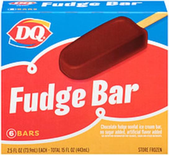 Dq Fudge Bar Ice Cream Bars - 15 oz, Nutrition Information | Innit