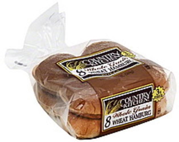  Country  Kitchen  Whole Grain Wheat Hamburg Rolls 8 ea 