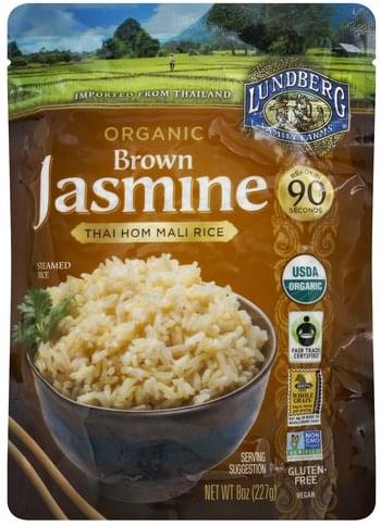 Lundberg Organic Jasmine Steamed Brown Rice 8 Oz Nutrition Information Innit