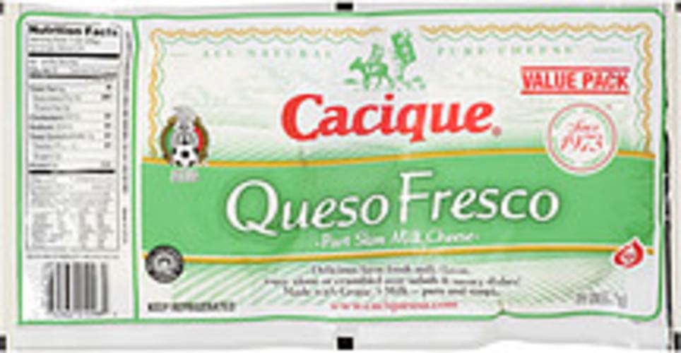 Cacique Queso Fresco Part Skim Milk Cheese - 1.5 Lb, Nutrition ...