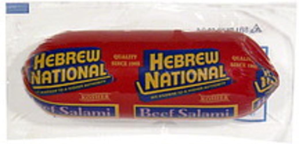 Hebrew National Beef Salami 12 oz, Nutrition Information Innit