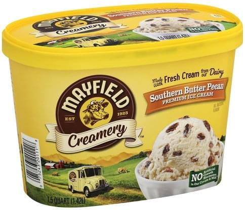 Mayfield Premium, Southern Butter Pecan Ice Cream - 1.5 Qt, Nutrition 