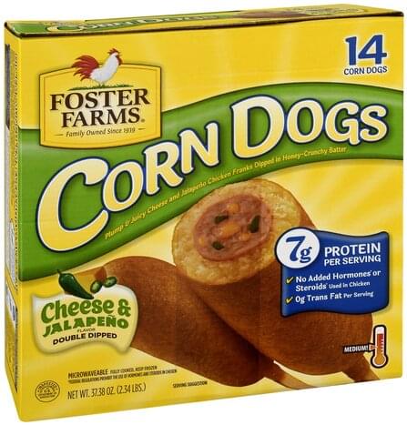 Foster Farms Cheese & Jalapeno Corn Dogs - 14 ea, Nutrition Information