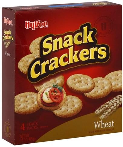 Hy Vee Wheat Snack Crackers - 4 ea, Nutrition Information | Innit