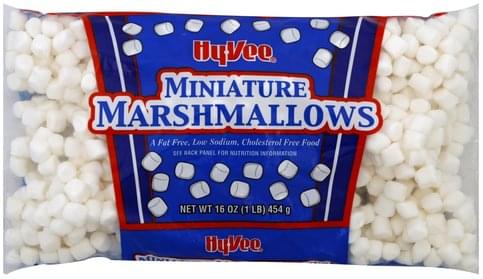 Hy Vee Miniature Marshmallows - 16 oz, Nutrition Information | Innit