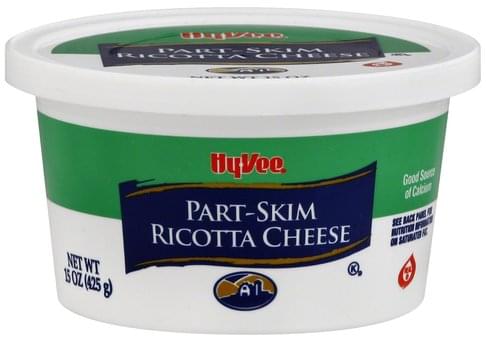 Hy Vee Part-Skim Ricotta Cheese - 15 Oz, Nutrition Information | Innit