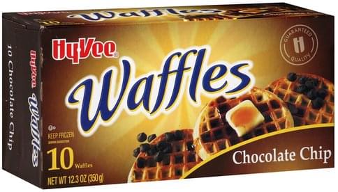 Hy Vee Chocolate Chip Waffles - 10 ea, Nutrition Information | Innit