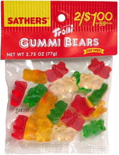 Sathers Trolli Gummi Bears - 2.75 oz, Nutrition Information | Innit