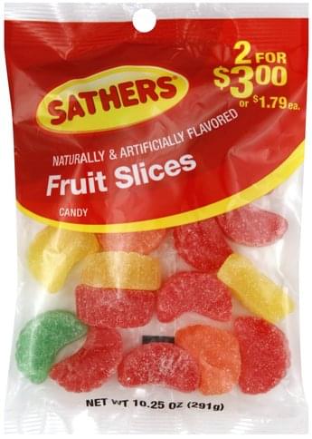 Sathers Fruit Slices Candy - 10.25 oz, Nutrition Information | Innit