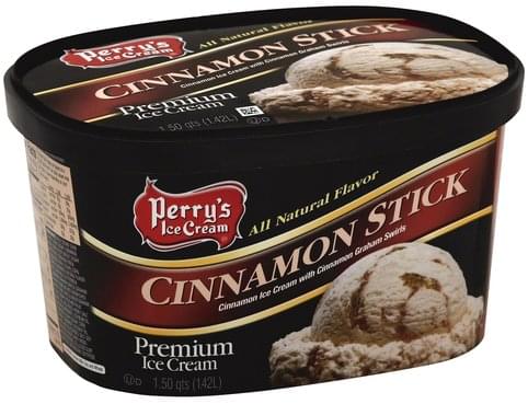 Perrys Premium, Cinnamon Stick Ice Cream - 1.5 QT, Nutrition ...